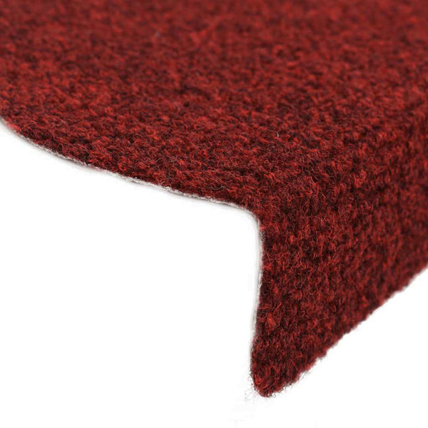 vidaXL Self-Adhesive Stair Treads 15 pcs. 56x17x3 cm Burgundy Half Round