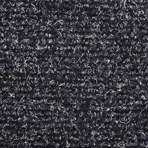 vidaXL Self-Adhesive Stair Treads 15 pcs. 65x21x4 cm Dark Grey Semi-Circular Large
