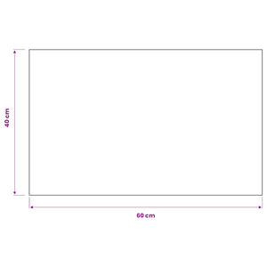 vidaXL Dirt Trapper Mat Rectangular Tufted 40x60 cm Black