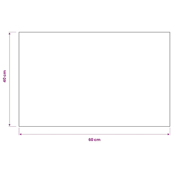 vidaXL Dirt Trapper Mat Rectangular Tufted 40x60 cm Black