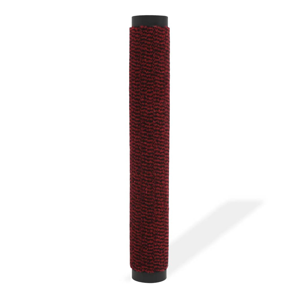 vidaXL Tufted Rectangular Dirt Trapper Mat 80x120 cm Red