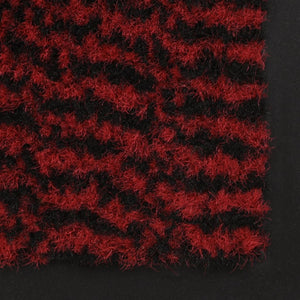 vidaXL Dirt Trapper Mat Rectangular Tufted 90x150 cm Red