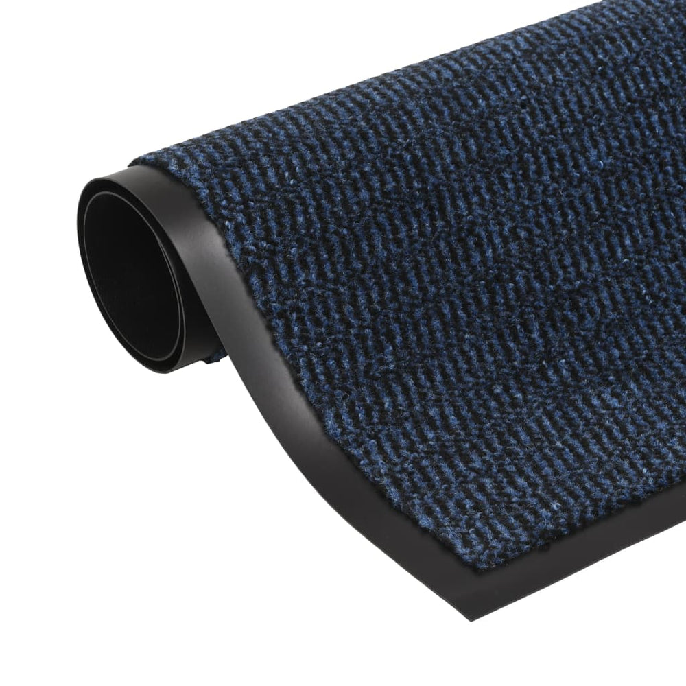 vidaXL Tufted Rectangular Doormat 90x150 cm Blue