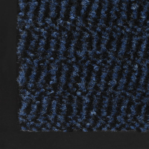 vidaXL Tufted Rectangular Doormat 90x150 cm Blue