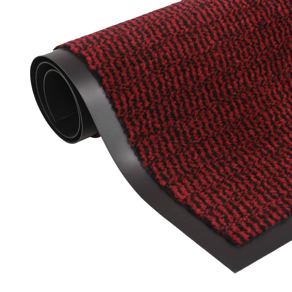 vidaXL Dirt Trapper Mat Rectangular Tufted 120x180 cm Red