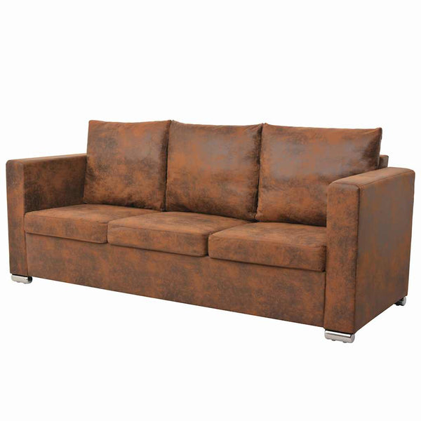 vidaXL 2-piece Sofa Set Faux Suede