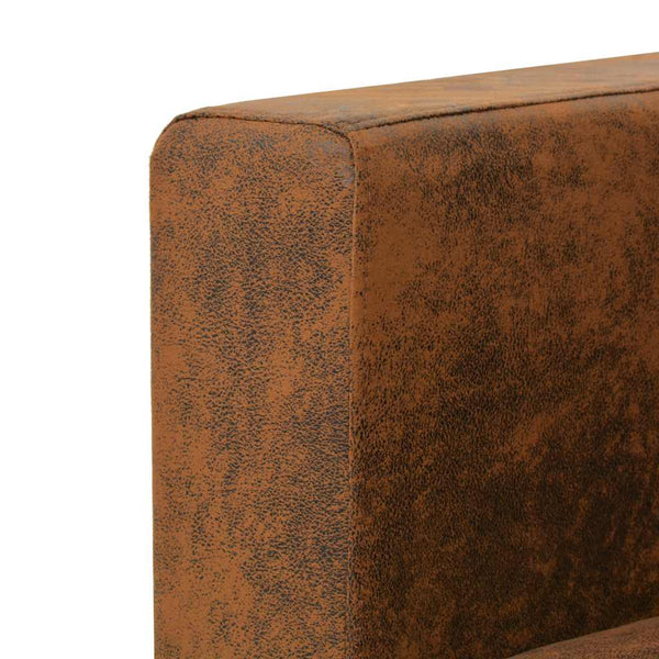 vidaXL 2-piece Sofa Set Faux Suede