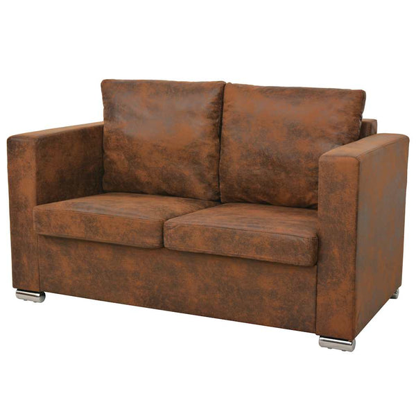 vidaXL 3-Piece Sofa Set Faux Suede