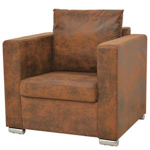 vidaXL 3-Piece Sofa Set Faux Suede