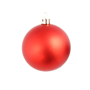 vidaXL 100-pc. Christmas Bauble Set 3/4/6 cm Red