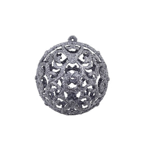 vidaXL 100-piece Christmas Ball Set 3/4/6 cm White/Grey