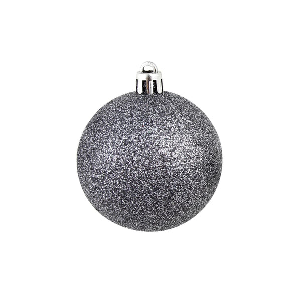 vidaXL 100-piece Christmas Ball Set 3/4/6 cm White/Grey