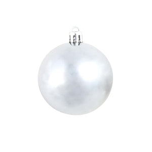 vidaXL 100-piece Christmas Ball Set 3/4/6 cm White/Grey