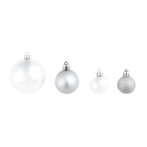 Christmas baubles 100 pcs. Silver/Gold