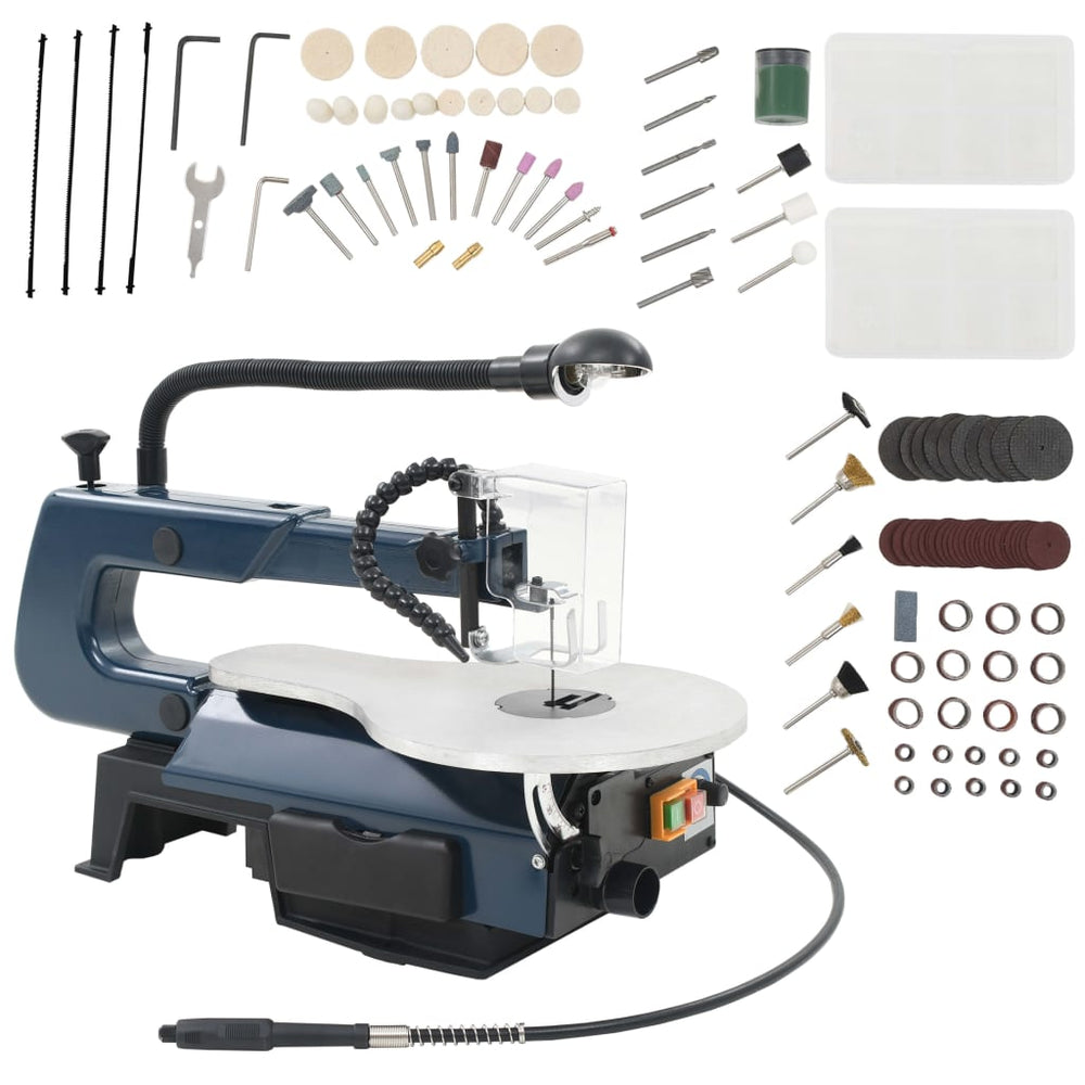 vidaXL 108-piece Scroll Saw Set 125 W 252 mm