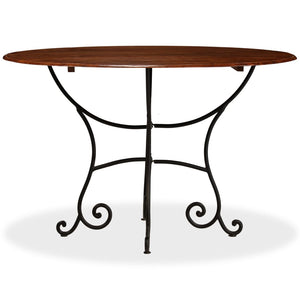 vidaXL Solid Wood Dining Table with Honey Finish 120x76 cm
