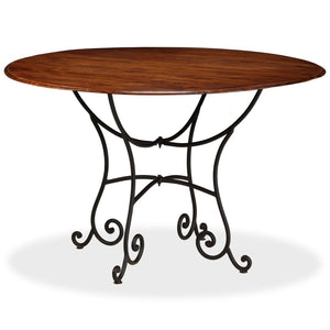 vidaXL Solid Wood Dining Table with Honey Finish 120x76 cm