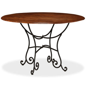 vidaXL Solid Wood Dining Table with Honey Finish 120x76 cm