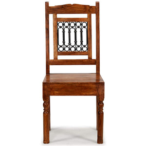 vidaXL Dining Chairs 2 pcs Solid Wood with Honey Finish
