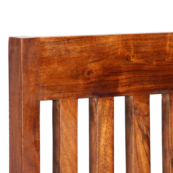 vidaXL Dining Chairs 2 pcs Solid Wood with Honey Finish
