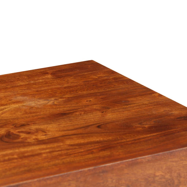vidaXL Solid Wood Desk with Honey Finish 110x50x76 cm