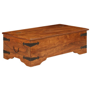 vidaXL Coffee Table Solid Wood with Honey Finish 110x55x35 cm