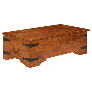 vidaXL Coffee Table Solid Wood with Honey Finish 110x55x35 cm