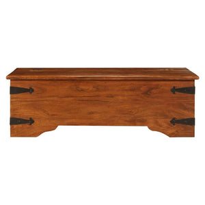 vidaXL Coffee Table Solid Wood with Honey Finish 110x55x35 cm
