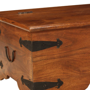 vidaXL Coffee Table Solid Wood with Honey Finish 110x55x35 cm