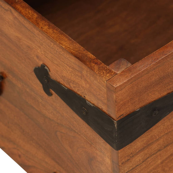 vidaXL Coffee Table Solid Wood with Honey Finish 110x55x35 cm
