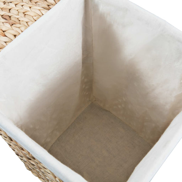 vidaXL Laundry Basket Set 2 pcs Water Hyacinth