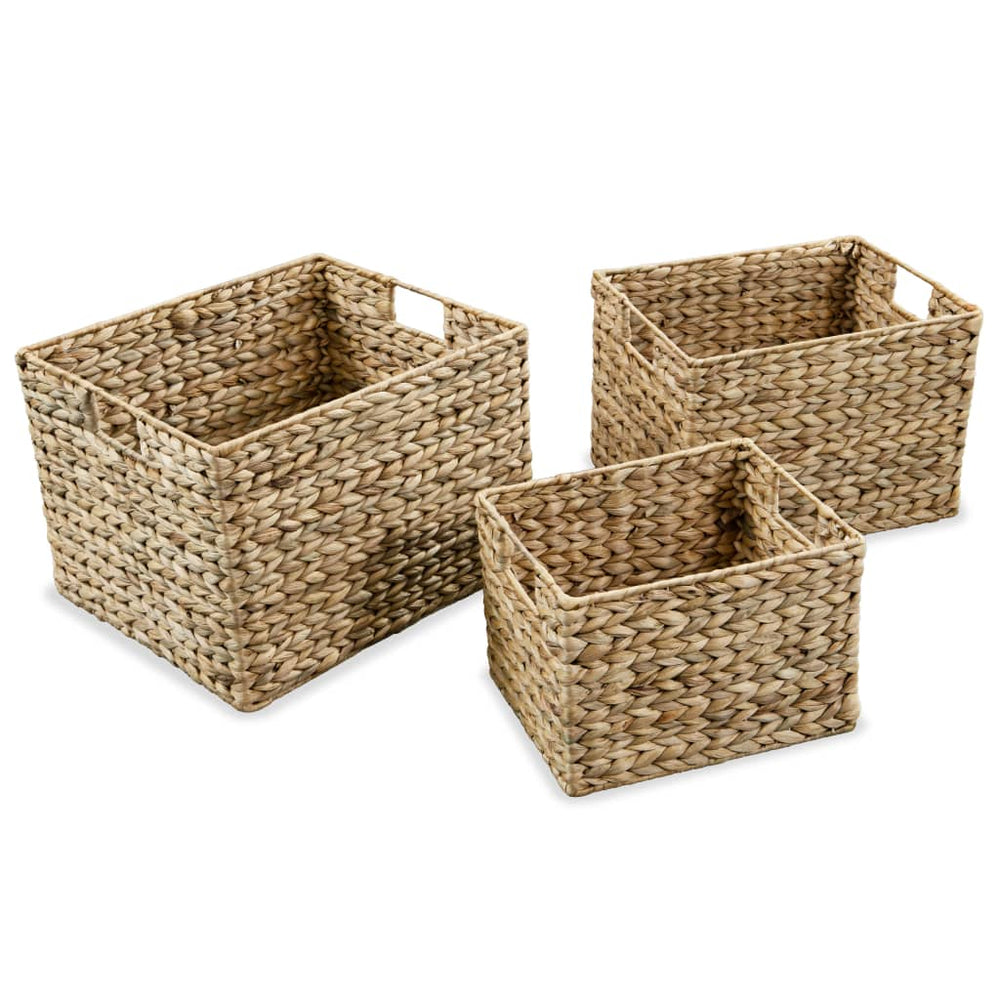 vidaXL Storage Basket Set 3 pcs Water Hyacinth