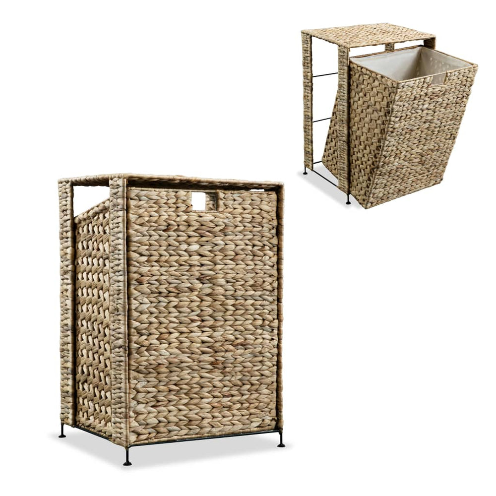 vidaXL Laundry Basket 44 x 34 x 64 cm Water Hyacinth