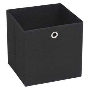 vidaXL Storage Boxes 4 pcs Non-Woven Fabric 32x32x32 cm Black