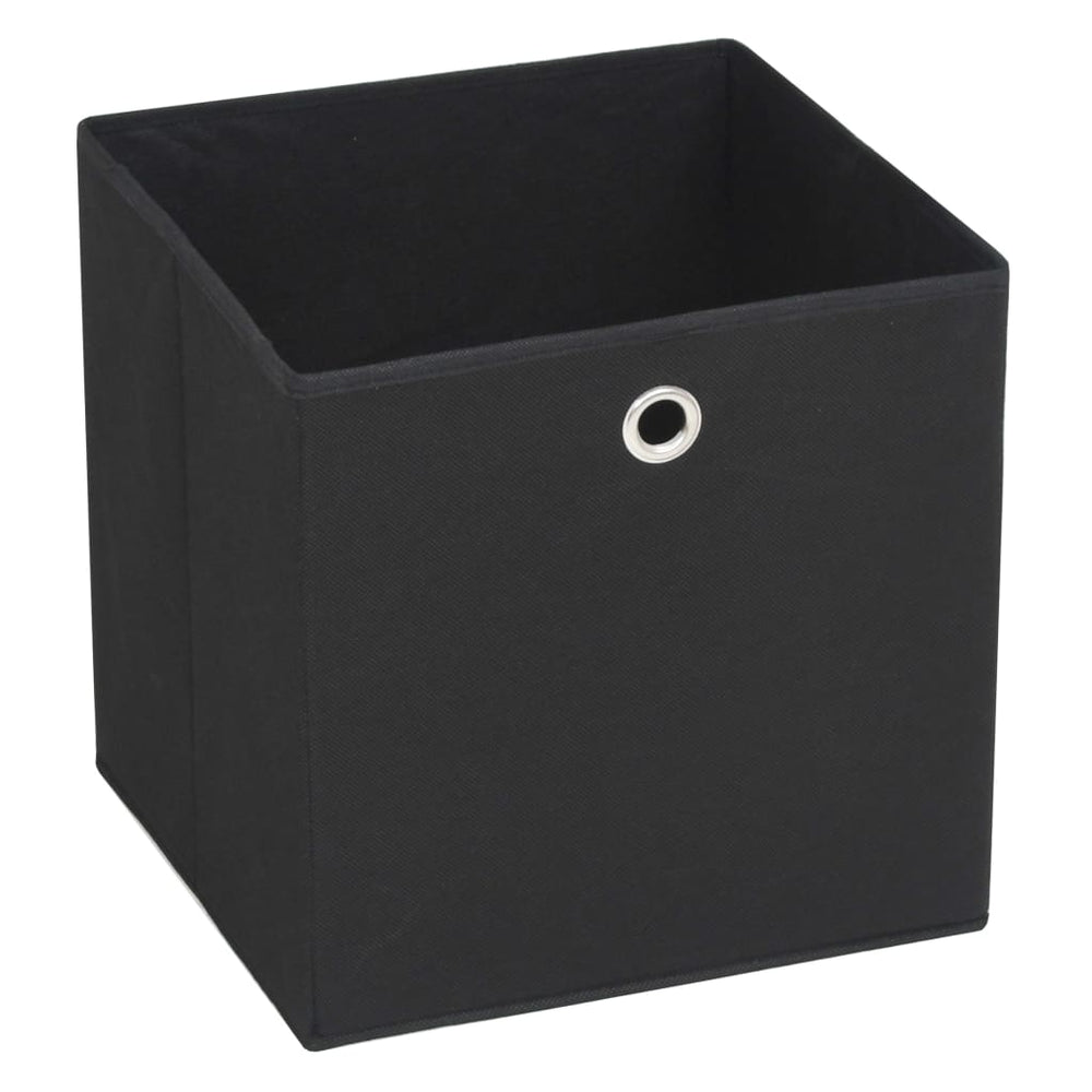 vidaXL Storage Boxes 4 pcs Non-Woven Fabric 32x32x32 cm Black
