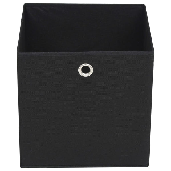 vidaXL Storage Boxes 4 pcs Non-Woven Fabric 32x32x32 cm Black