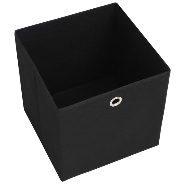 vidaXL Storage Boxes 4 pcs Non-Woven Fabric 32x32x32 cm Black