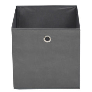 vidaXL Storage Boxes 4 pcs Non-woven fabric 32x32x32 cm Grey