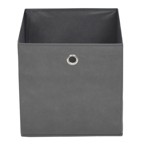 vidaXL Storage Boxes 4 pcs Non-woven fabric 32x32x32 cm Grey
