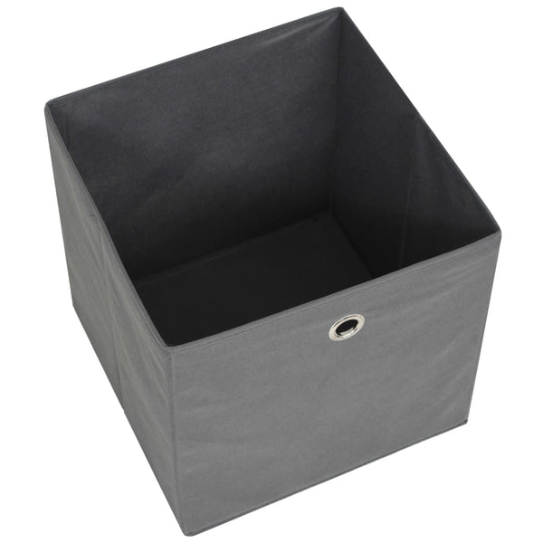 vidaXL Storage Boxes 4 pcs Non-woven fabric 32x32x32 cm Grey