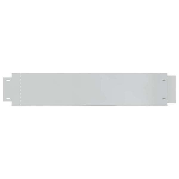 vidaXL Lawn Edging 10 pcs. Galvanized Steel 100 x 20 cm