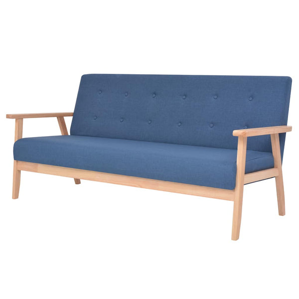 vidaXL 2-piece Sofa Set Fabric Blue