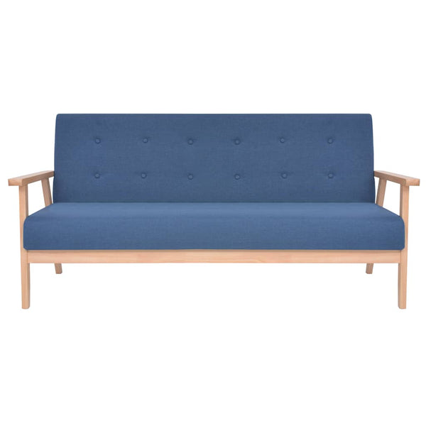 vidaXL 2-piece Sofa Set Fabric Blue