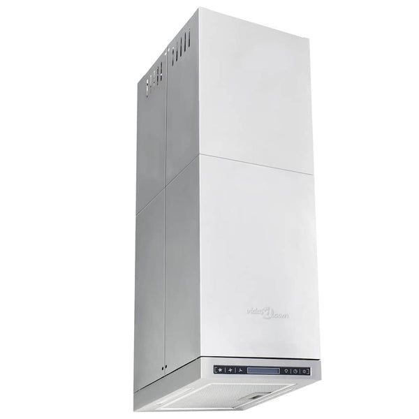 vidaXL Island Range Hood with LCD Display Touch Sensor 756 m³/h LED