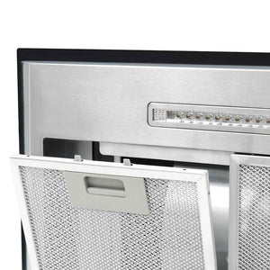 vidaXL Island Range Hood 90 cm LCD Touch Sensor 756 m³/h LED