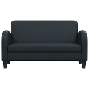 vidaXL 2-Seater Sofa Artificial Leather Black