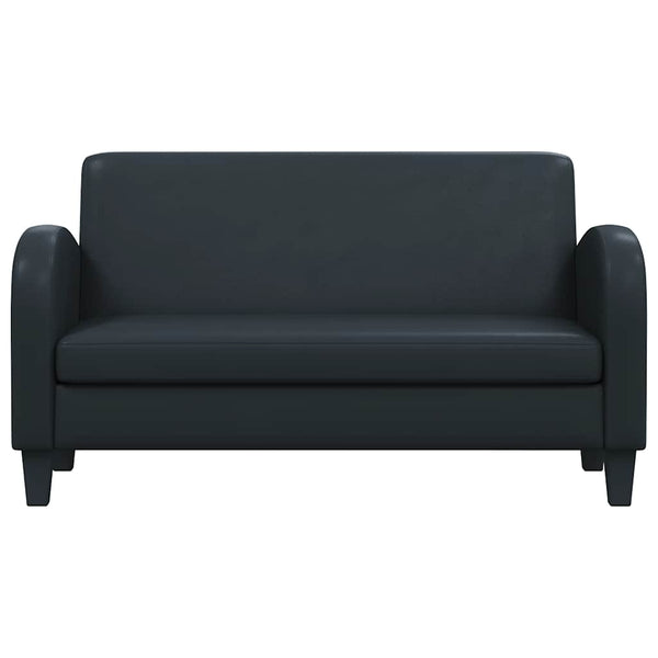 vidaXL 2-Seater Sofa Artificial Leather Black
