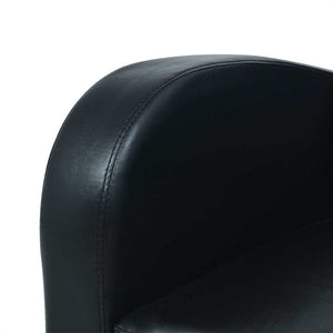 vidaXL 2-Seater Sofa Artificial Leather Black