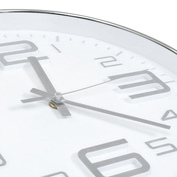 vidaXL Wall Clock 30 cm Silver