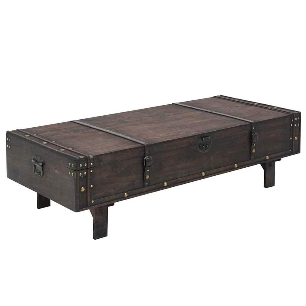 vidaXL Coffee Table Plywood Vintage Style 120x55x35 cm